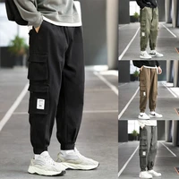m 5xl men s overalls ankle banded pants skinny pants multi pocket trousers army pants fashion brand loose spring and autumn