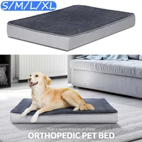 soft bed mattress memory mat crate kennel pad washable cloth anti slip bottom indoor outdoor for large medium small dogs cats