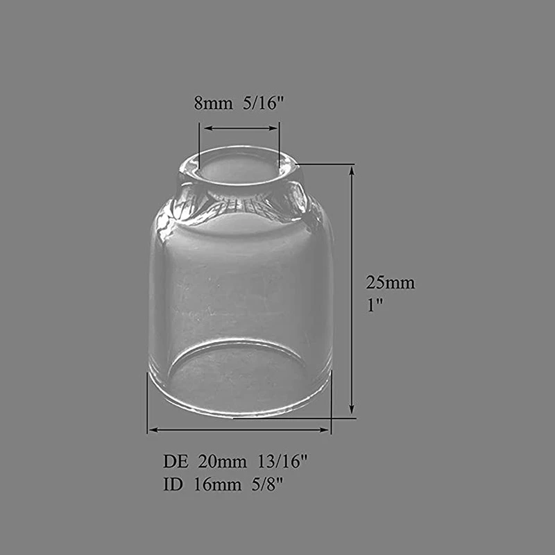 

TIG Gas Lens Collet Body 45V42 13N21 & Pyrex Cup 5 598882 Assorted Size Kit for DB SR WP 9 20 25 TIG Welding Torch 9Pcs