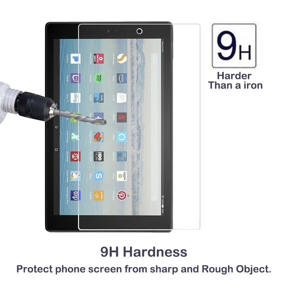 2 шт. Противоударная пленка для планшета Kindle Fire HD 10 8 2021 2020 2019 2015 HD10 Plus Защитная