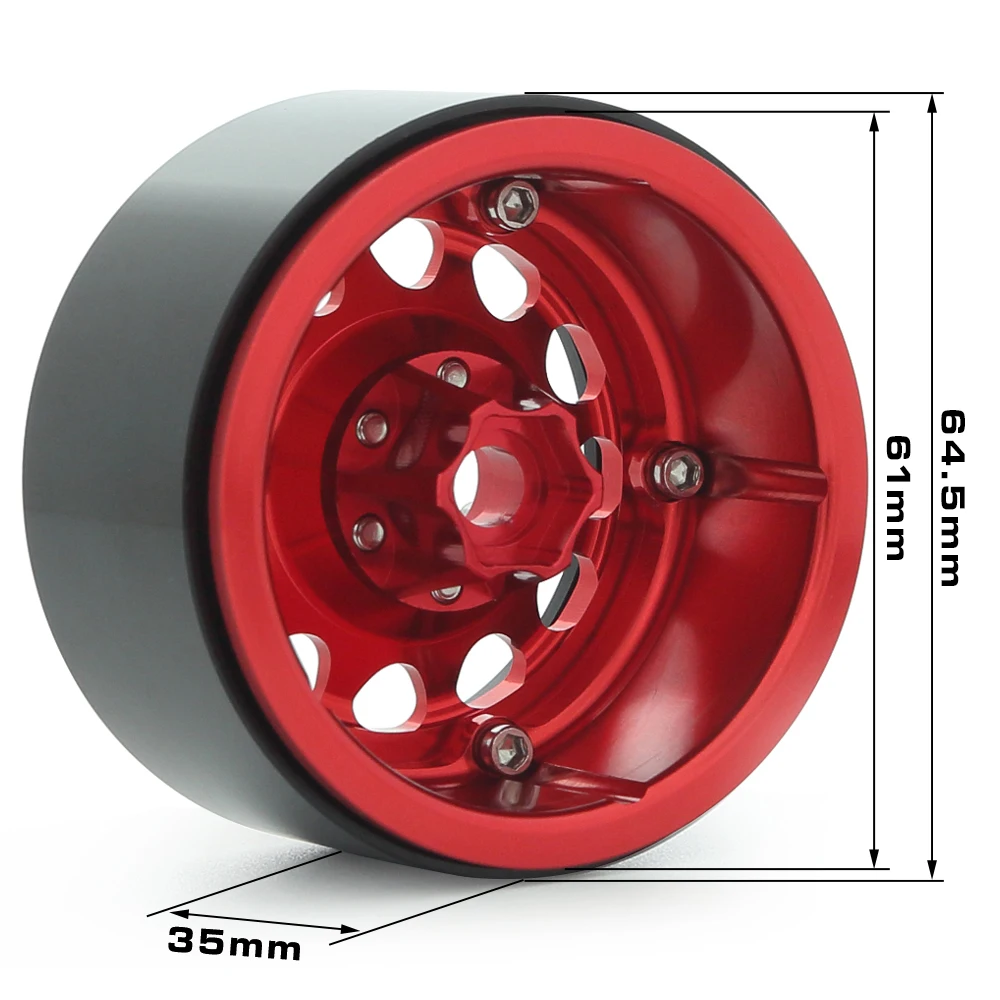 1 шт./4 шт. алюминиевые диски с ЧПУ 2 обод для бисероплетения 61x35 мм 1/10 RC гусеничного