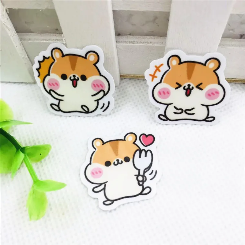 

40PCS cute animal stickers crafts scrapbook stickers decorative stickers