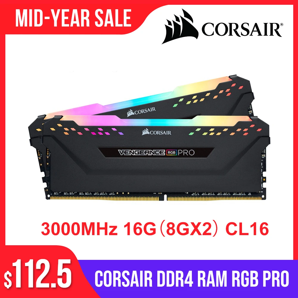 CORSAIR DDR4 ОЗУ 8 Гб 3000 МГц RGB PRO DIMM настольная память поддержка материнской платы ddr4 1 35