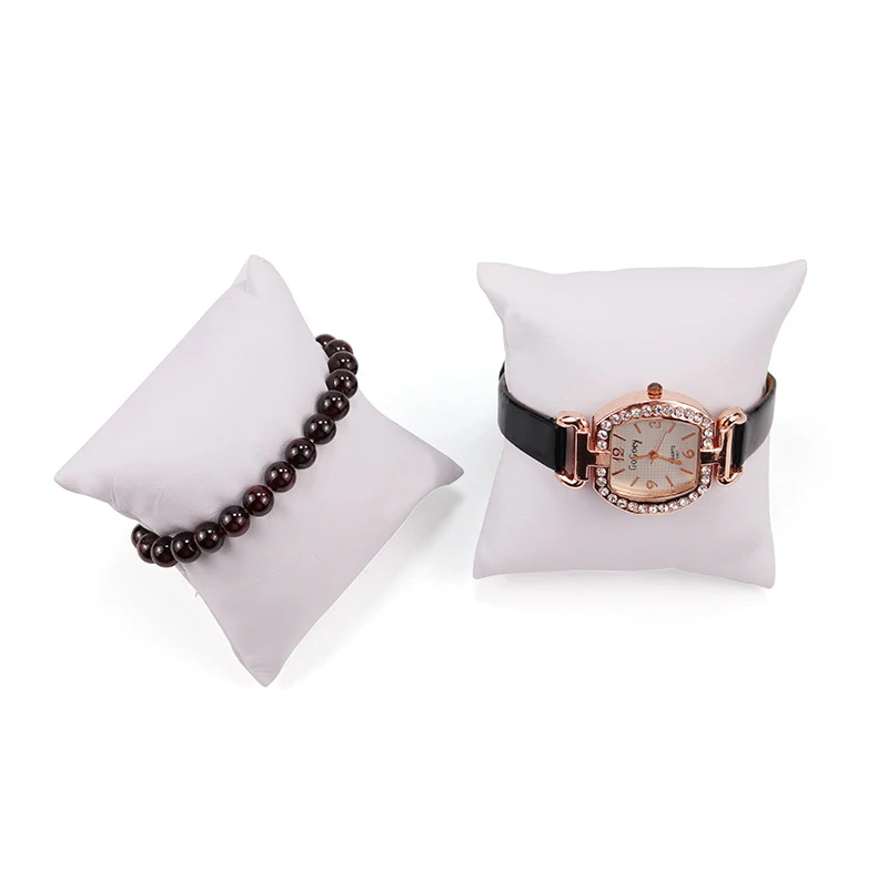 Подставка для браслета часов с подставкой белая искусственная кожа | Украшения и