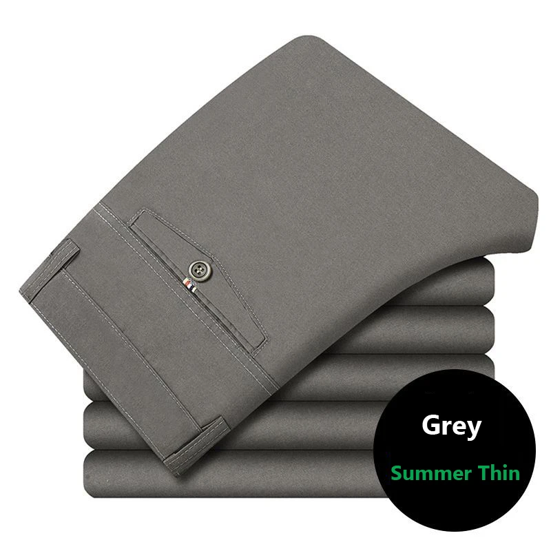 Повседневные брюки для мужчин среднего возраста на весну и осень мужские прямые