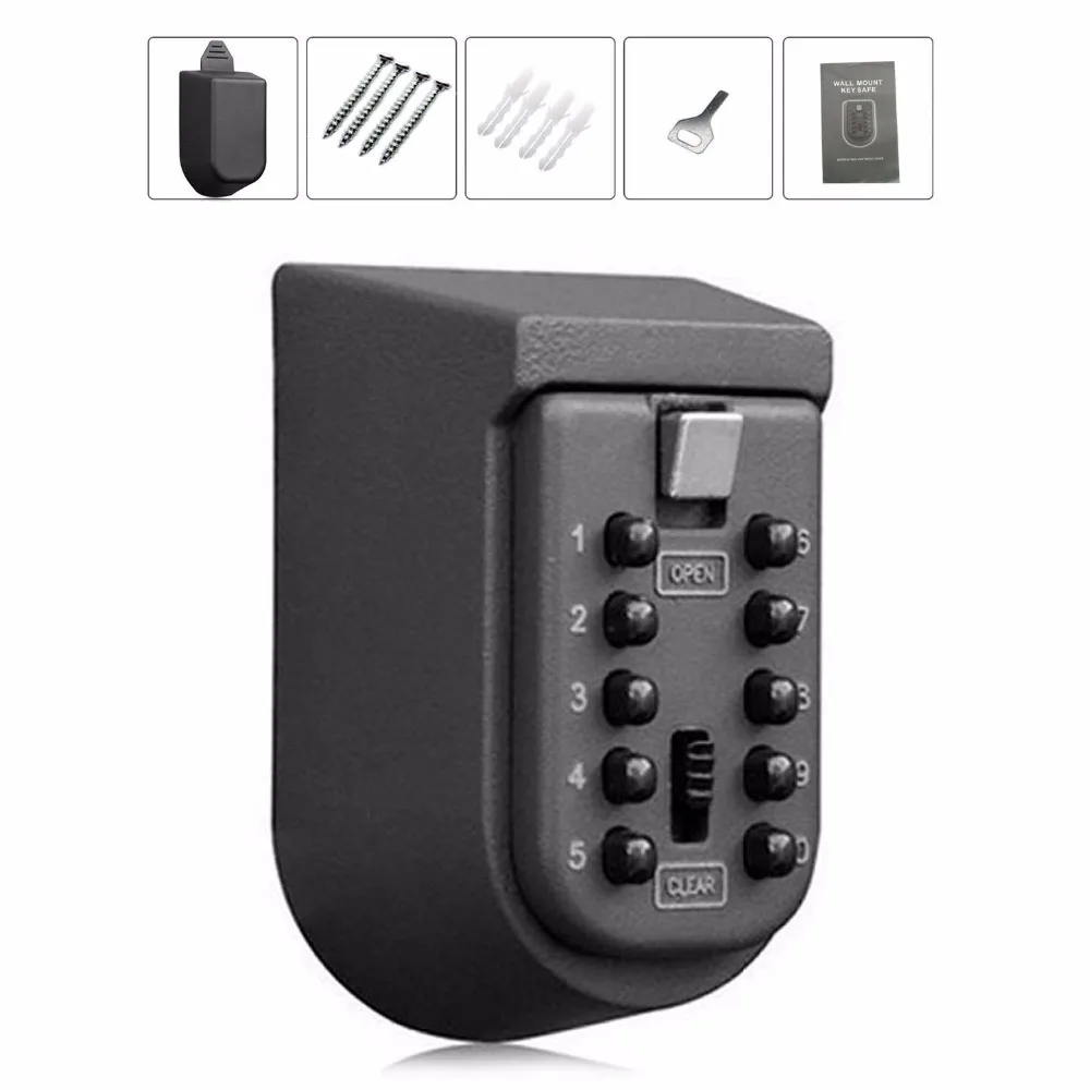 Коробка ключ анти потеря устройство Ключ безопасный настенный пароль коробка
