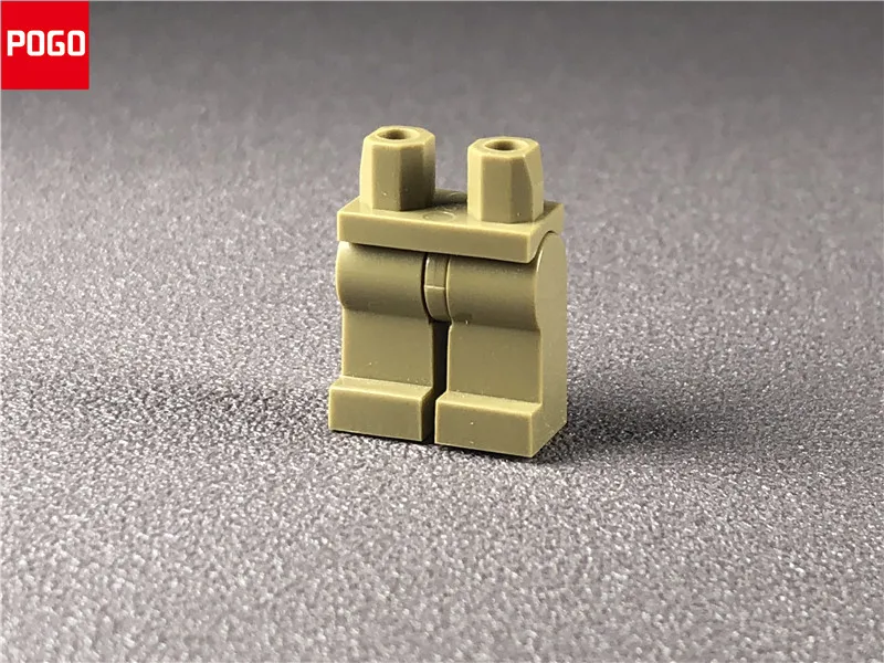 10 шт./лот кубики Moc hips модель фигурки Красочные Брюки DIY Развивающие строительные блоки мини куклы игрушки для детей Подарки - Цвет: dark tan trousers
