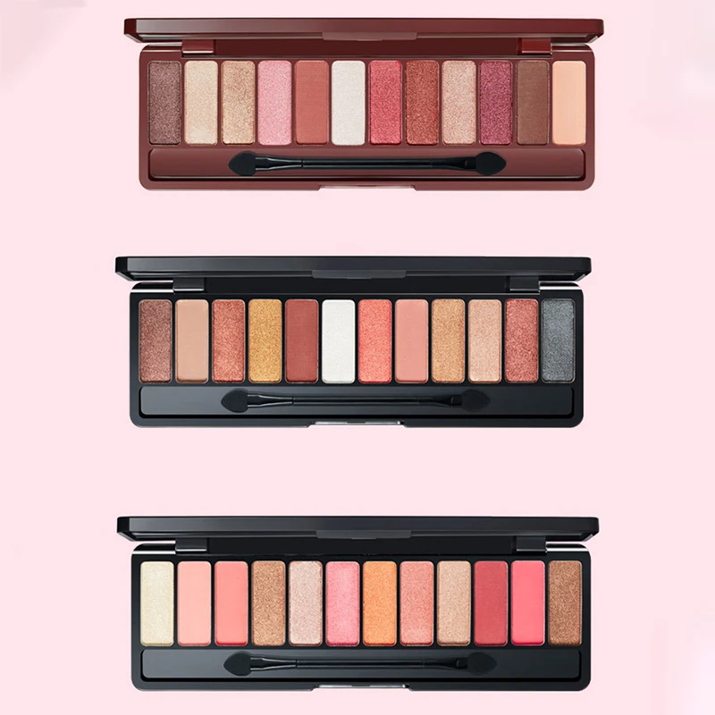 12 цветов Профессиональные Тени для век Мерцающая фототкань водостойкая