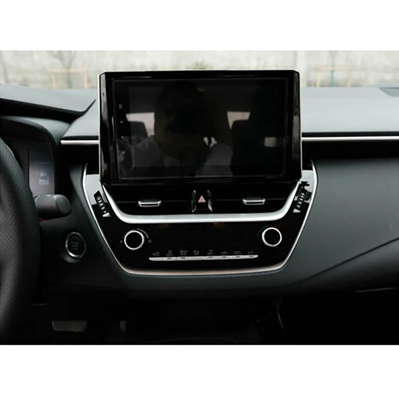 

NEW-Car Silver Middle Console Air Outlet Vent Trim Fit for Toyota Corolla 2019-2021