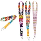 Шнурок AD1048 в стиле аниме для шеи с ключами, шнурок с милым рисунком, веревки, подарки для детей