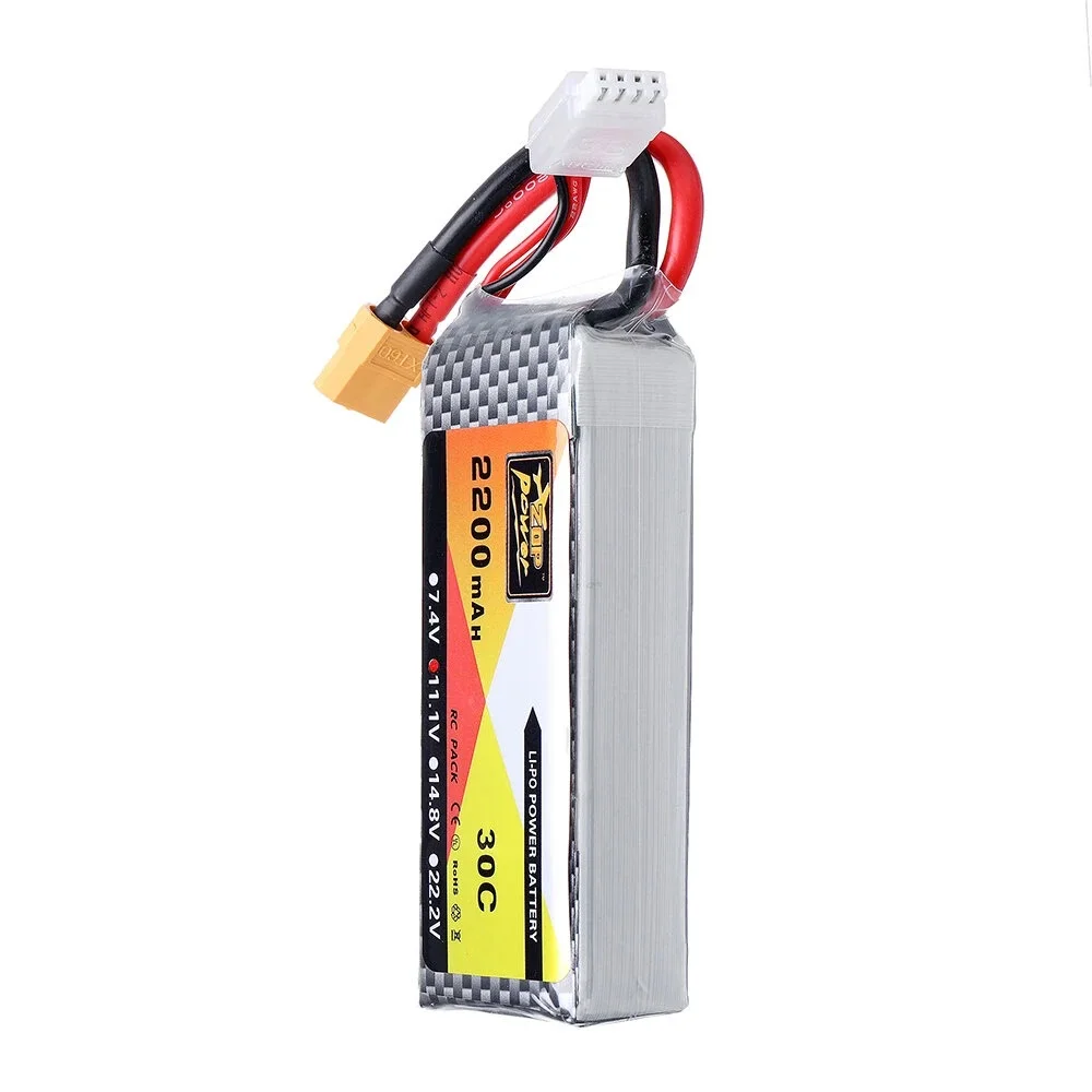 

ZOP Power 11.1V 2200mAh 30C 3S Lipo Battery XT60 Plug