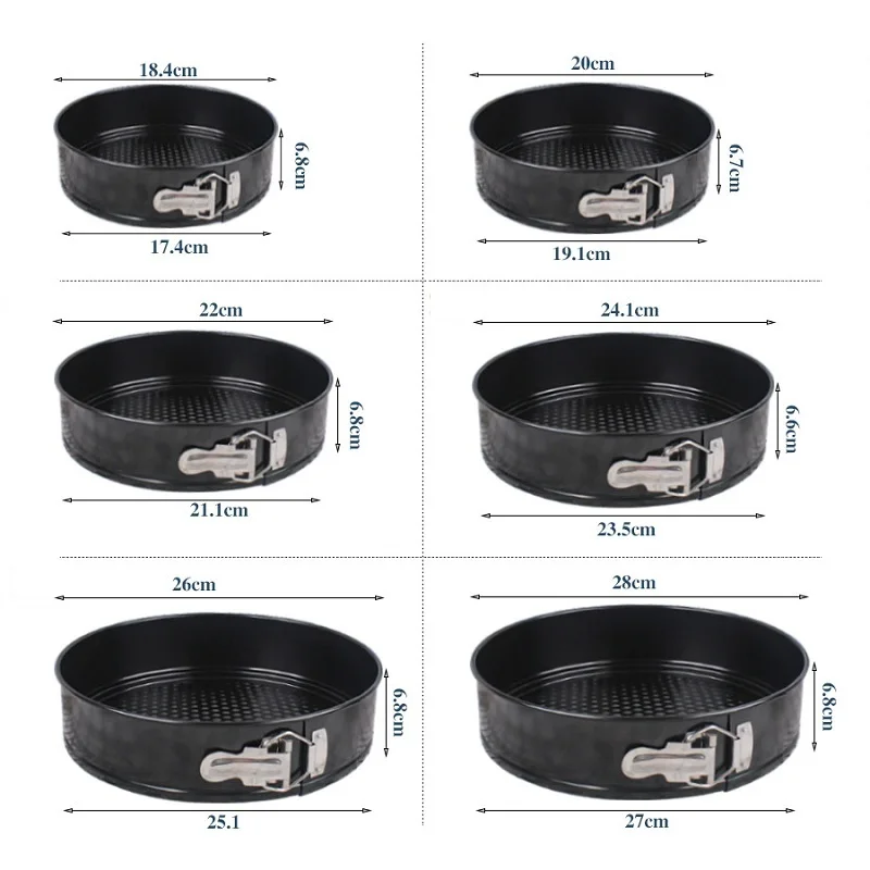 Кухонная антипригарная сковорода для выпечки тортов круглой формы форма торта