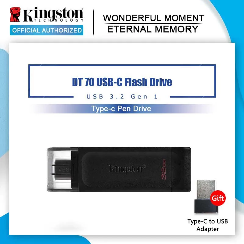 Kingston USB флеш накопитель 32 ГБ 64 100% ГБ|USB флэш-накопители| |