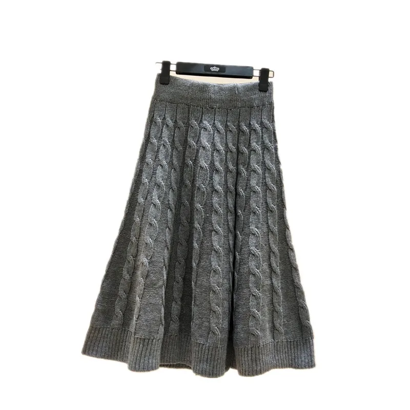 Уличная одежда длинные юбки плюс размер эластичная длинная юбка мода осень 2019