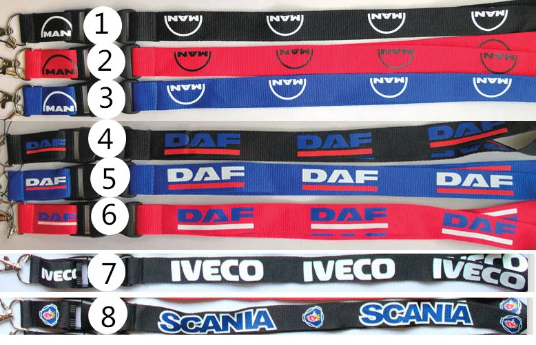 Бесплатная доставка одного человека DAF автомобильный брелок для ключей шнур