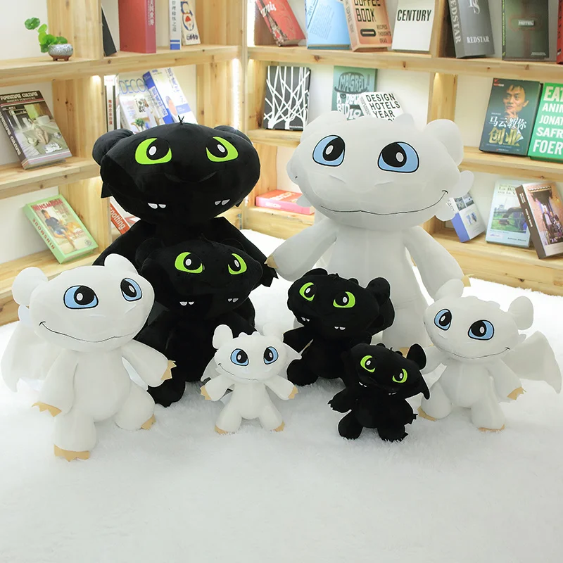 How To Train Your Dragon 3 Toothless Night Light Fury Toys Big Size Soft Stuffed Plush Doll Baby Kids Children Gifts | Игрушки и хобби