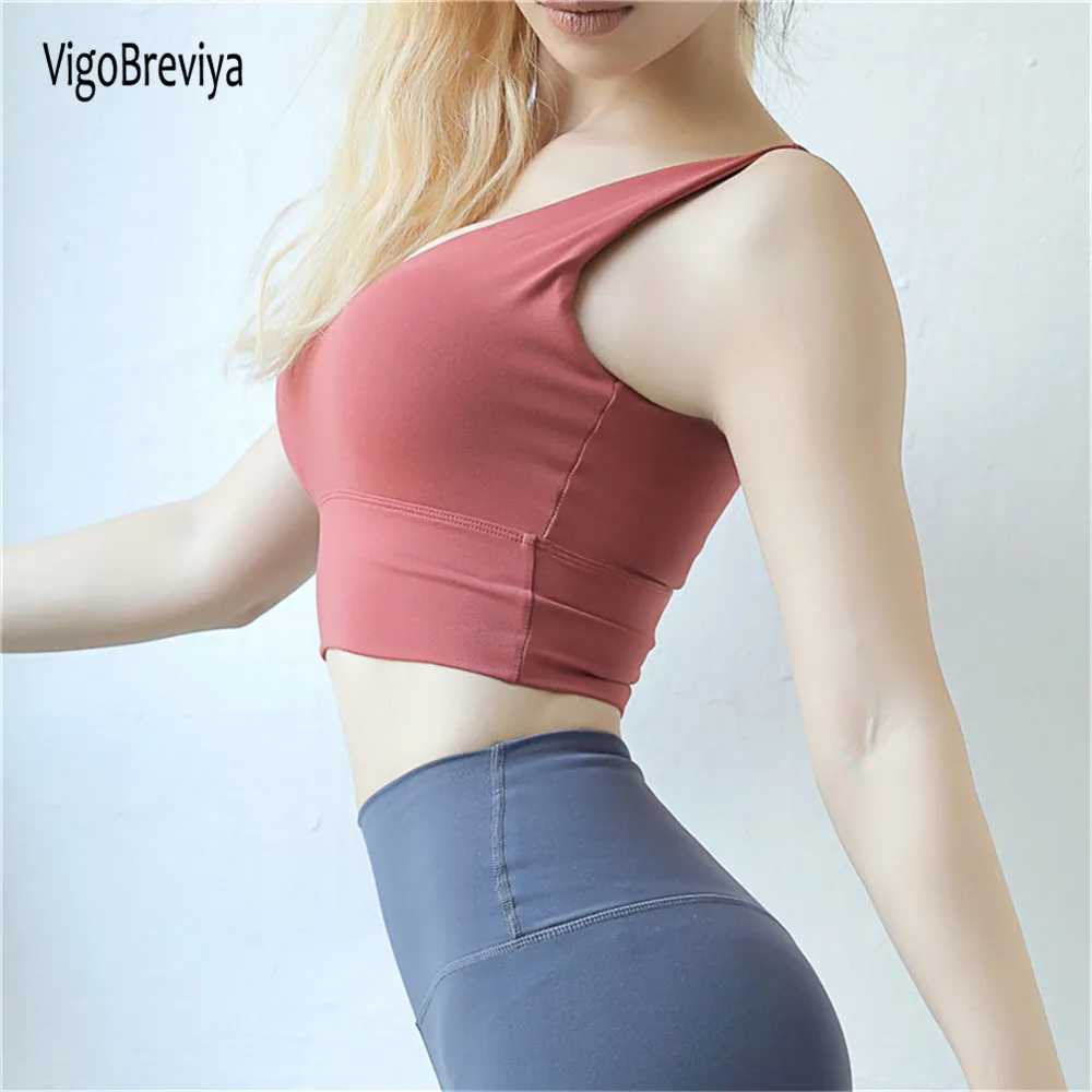 VigoBreviya Women Push Up Seamless Sports Bra Pink Workout High Impact Sport Top Crop Active Fitness Wear For Yoga Gym Brassiere