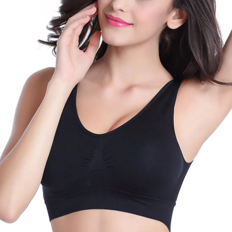 Модное бесшовное тонкое Спортивное нижнее белье без застежки женский