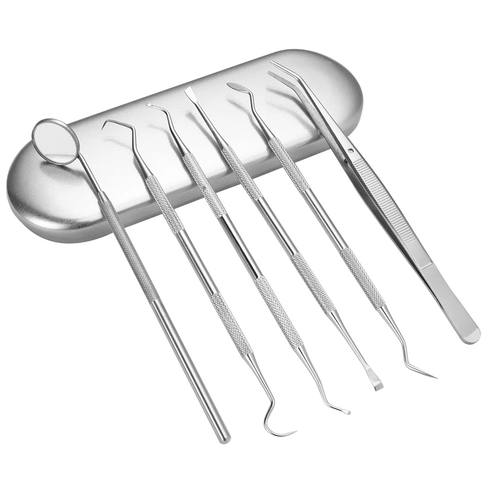 

1 Set Teeth Cleaning Tools Dentist Tartar Scraper Scaler Tooth Stains Remove Kit