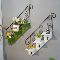 american country creative staircase style coffee shop clothing store wall decoration wall hanging flower stand wall hanging home