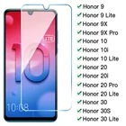 Защитное стекло для Huawei Honor 10, 20, 30 Lite, 10i, 20i, 30s, Honor 9, 9X, 9S, 9C, 9A, полное покрытие