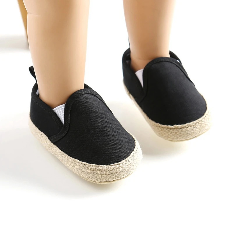 

Infant Baby Boy Shoes Sole Soft Shallow Solid Footwear For Newborns Toddler Crib Shoes