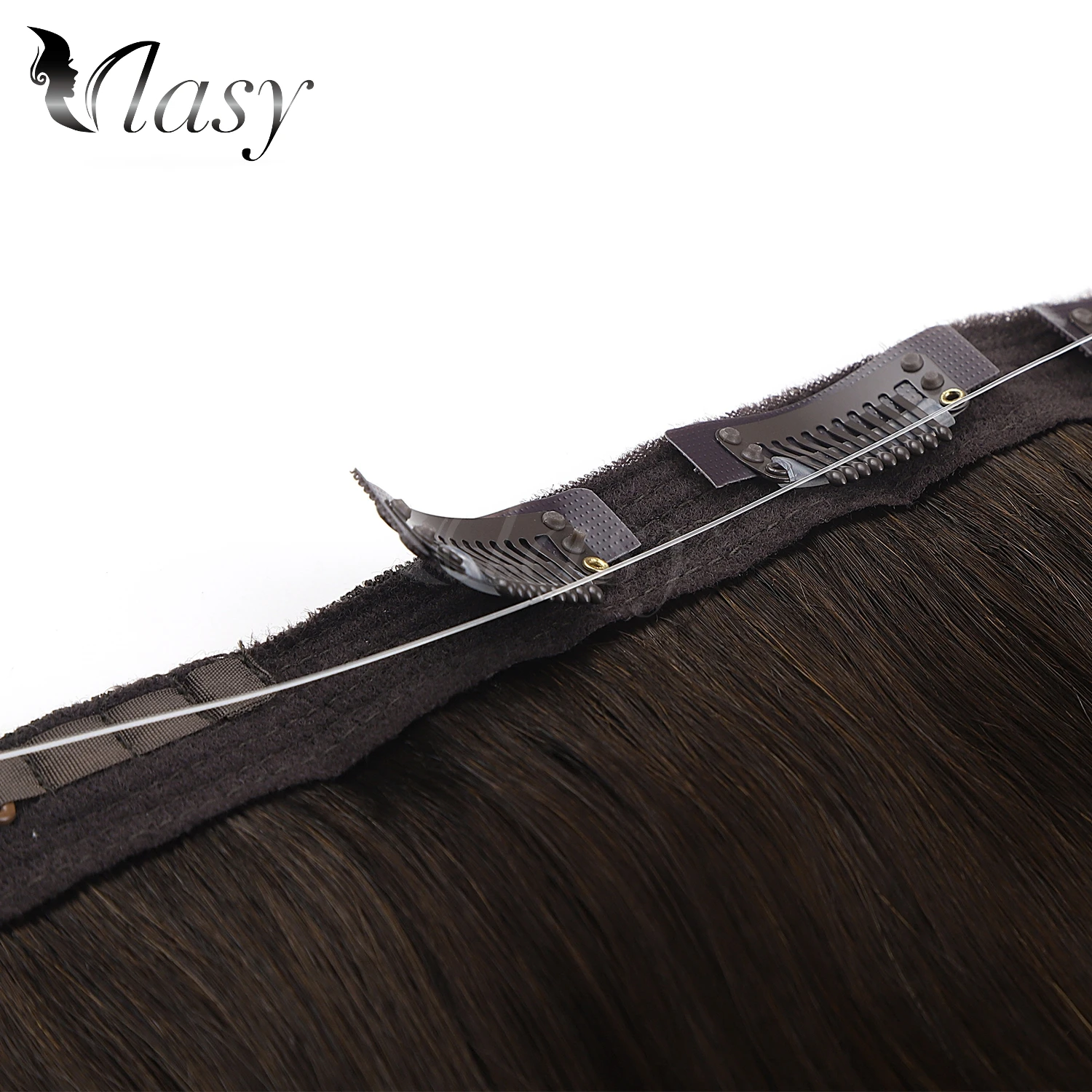 Vlasy 20 ''Remy Halo зажимы для волос искусственные человеческие волосы наращивания