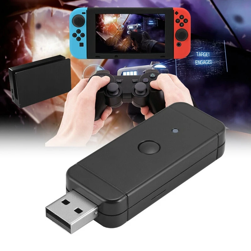 Беспроводной/проводной USB игровой контроллер адаптер для Nintendo Switch PS3 PS4 PC Bluetooth