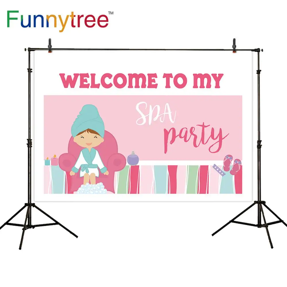 Funnytree Spa вечерние фоны для фотосъемки свадебный душ розовый фон декор девочек