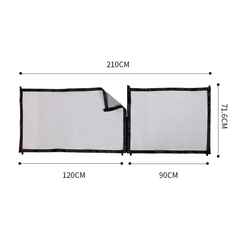 

Pet Fence Cloth Made Transparent Portable Foldable Pet Supplie Sturdy Two Sizes Easy Install Zippered Dog Safety Isolation Fence