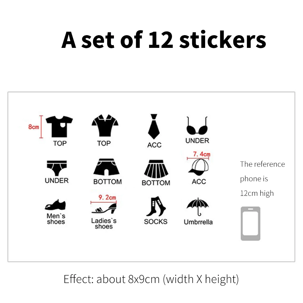 Набор наклеек на стену для примерочной комнаты шкафчик шкаф обуви классификация