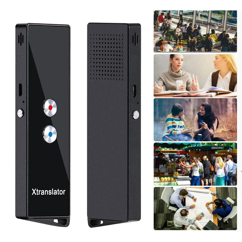 Портативный Умный мгновенный голосовой переводчик Bluetooth беспроводной переводчик многоязычный переводчик для обучения в путешествиях