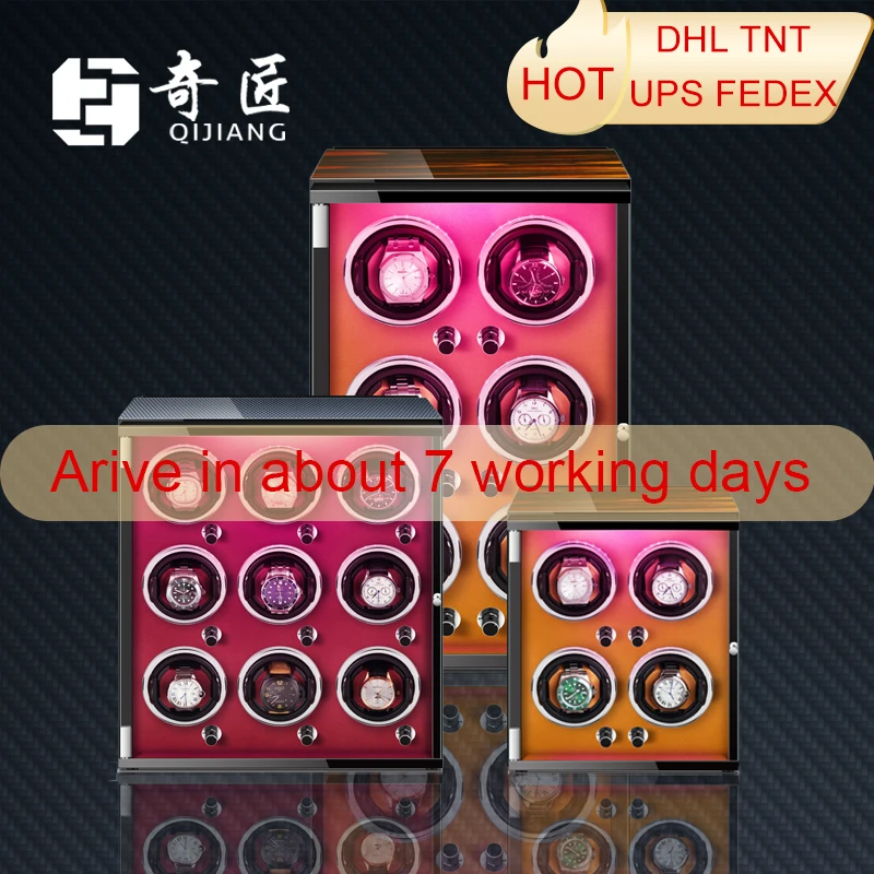 

Автоматическая деревянная коробка для намотки часов [новое обновление] аксессуары дисплей механические вращающиеся часы для мужчин часы 4 ...