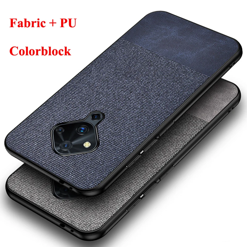 Защитный противоударный чехол s для Vivo S1 Pro Nex 3 X27 V17 тканевый Мягкий бампер