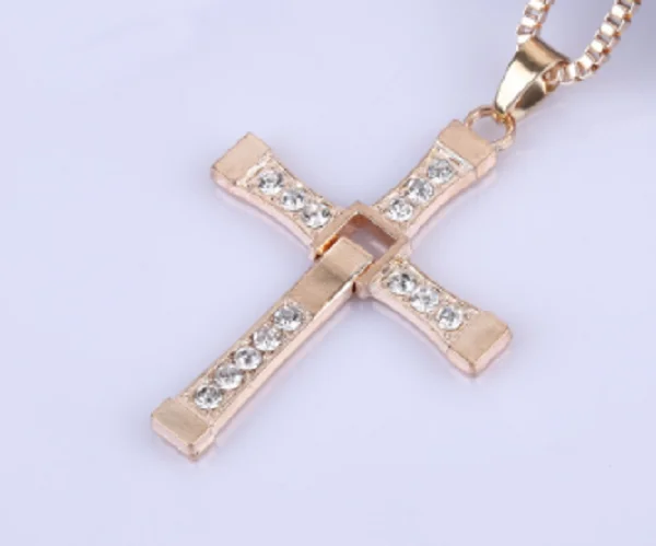 Быстро Форсаж Кулон Креста Подвески Доминик Торетто Цепное Ожерелье