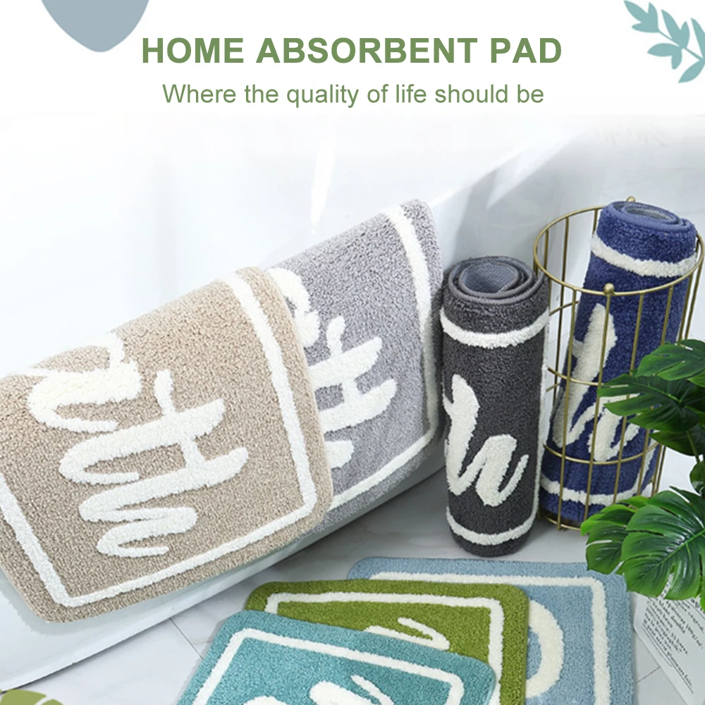 

Rug Microfiber Decoration Bathroom Mat Bathroom Rug Multi Size Non-Slip Floor Mat Floor