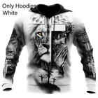 Мужская толстовка с капюшоном, в стиле хип-хоп, стандартная толстая, высококачественная, с принтом пэчворк толстовка с изображением Льва, Осень-зима, 2021