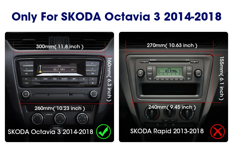 10," 2Din Android 8,1 Автомагнитола для Volkswagen SKODA Octavia 3 A7- стерео Мультимедиа плеер навигация RDS головное устройство