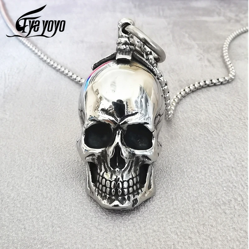 Подвеска в виде черепа из нержавеющей стали