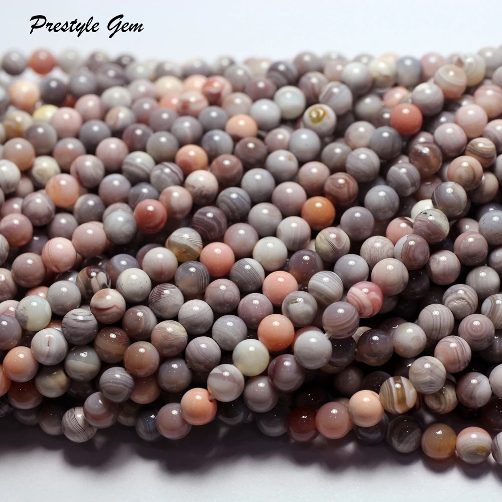 Meihan Бесплатная доставка натуральные розовые гладкие круглые бусины из