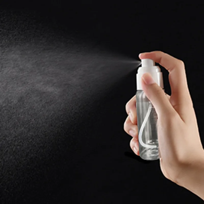 

50 шт./лот многоразовые бутылки 30/50/60/100 мл портативные пустые бутылки-распылители для косметических емкостей для дезинфицирующих средств дл...