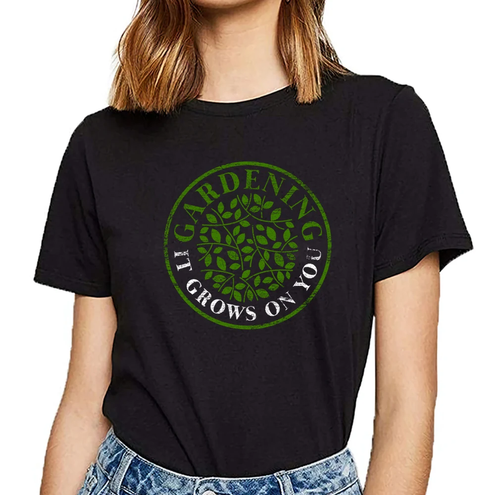 

Tops T Shirt Women gardener gardening Fashion White Print Female Tshirt
