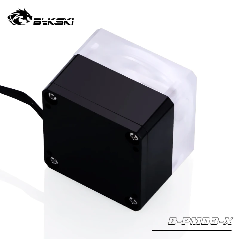 Bykski черный компьютер DDC насос, тихий, 600L/ч, 4PIN Molex разъем, 12v PWM с водяным охлаждением водяной насос, B-PMD3-X