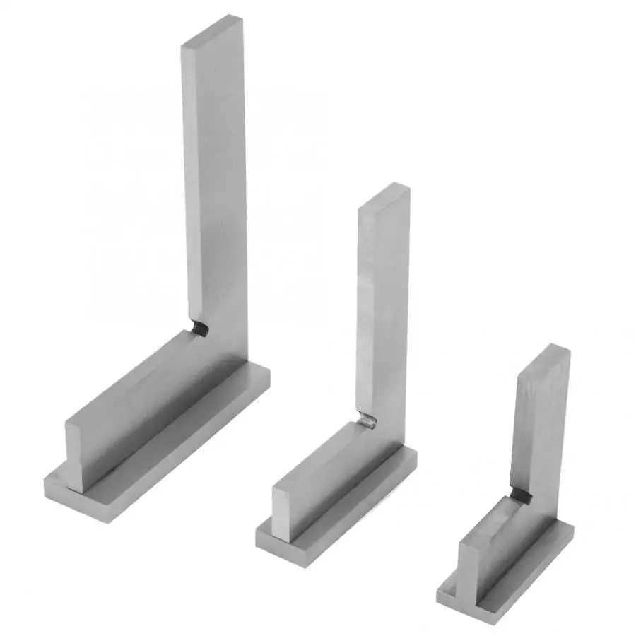 

High Accuracy Carbon Steel Flat 90 Degree Right Angle Ruler with Seats Engineer Tool Angle Ruler