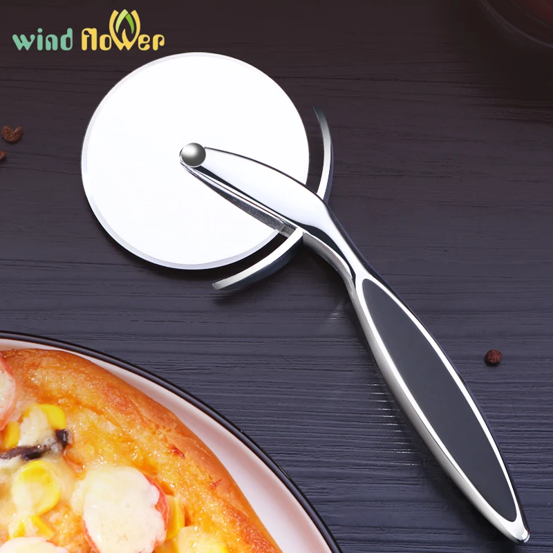 

Pizza Cutter Stainless Steel Pizza Knife Cake Bread Pies Round Knife Pastry Pasta Dough Kitchen Spatula Baking DIY Tools