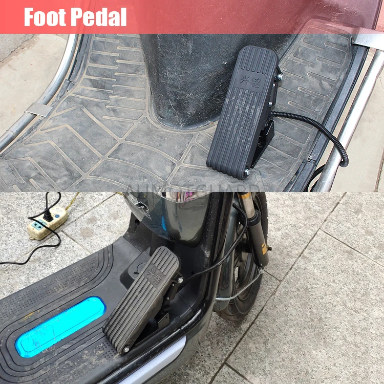 

Foot Pedal Throttle Electric Car Plastic Accelerator Foot Pedal Speed Control Bicycle Conversion Kit for Golf Cart ATV Go-kart