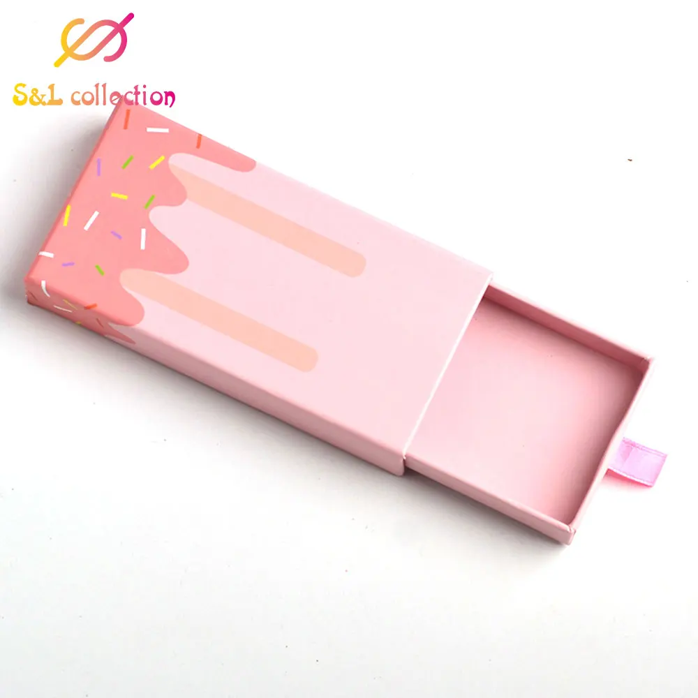Новый дизайн коробки для упаковки ресниц оптом пустые с лотком прямоугольный