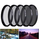 Фильтр для фотокамеры, нейтральная плотность ND 2 4 8 16 32, 37 49 52 55 58 67 72 77 82 мм, для камеры Canon Nikon Sony
