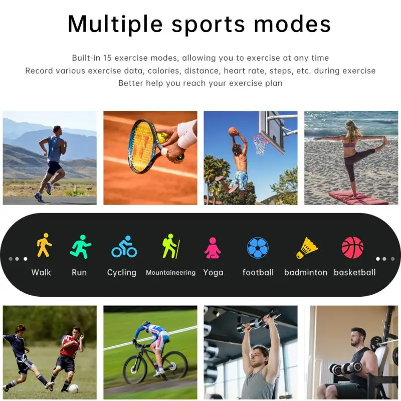 

ZW23 New Smart Watch Real-time Weather Forecast Fitness Tracker Heart Rate Monitor Men Women Sports Smart Watch For Android IOS