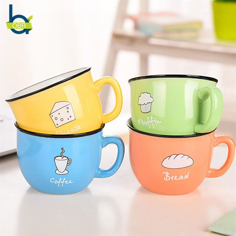 Симпатичная керамическая кофейная кружка OBR креативная мультяшная